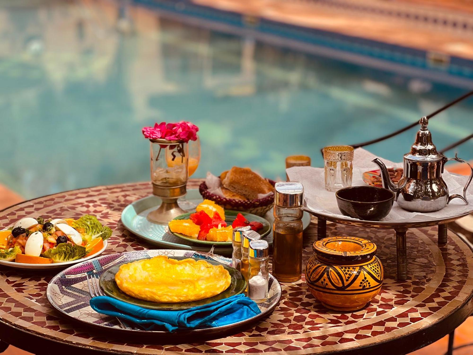Riad Le Petit Jardin Загора Экстерьер фото